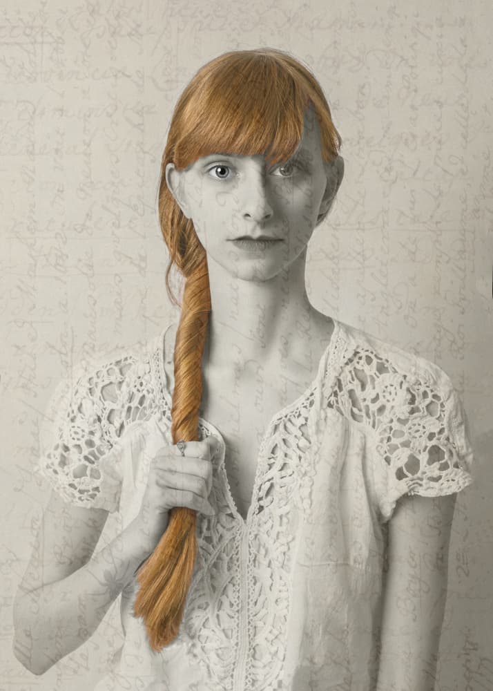 Ethereal Redhead Portrait by Joanna Ras — canvas wall art