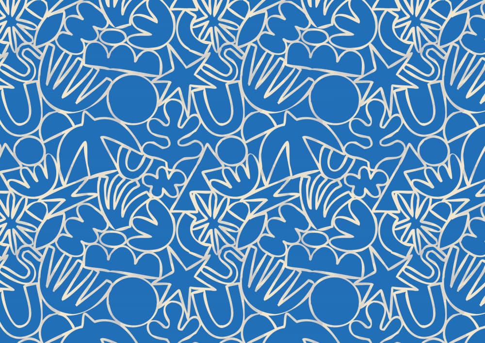 Dynamic Blue Dance by Treechild — canvas wall art