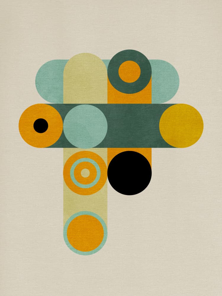 Rainbow Plus Shapes9 by Ana Rut Bre — canvas wall art