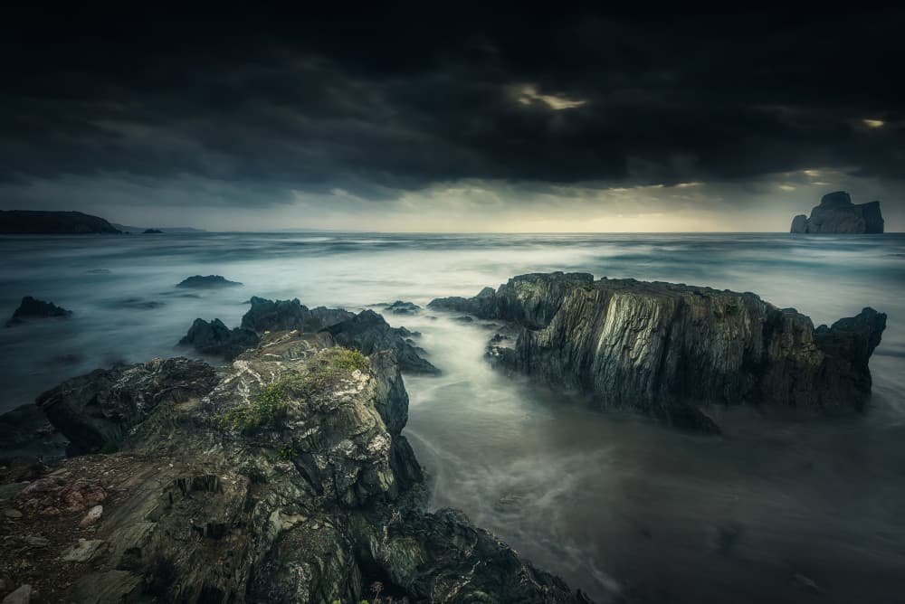 Dramatic Ocean Horizon by Daniele Atzori — canvas wall art