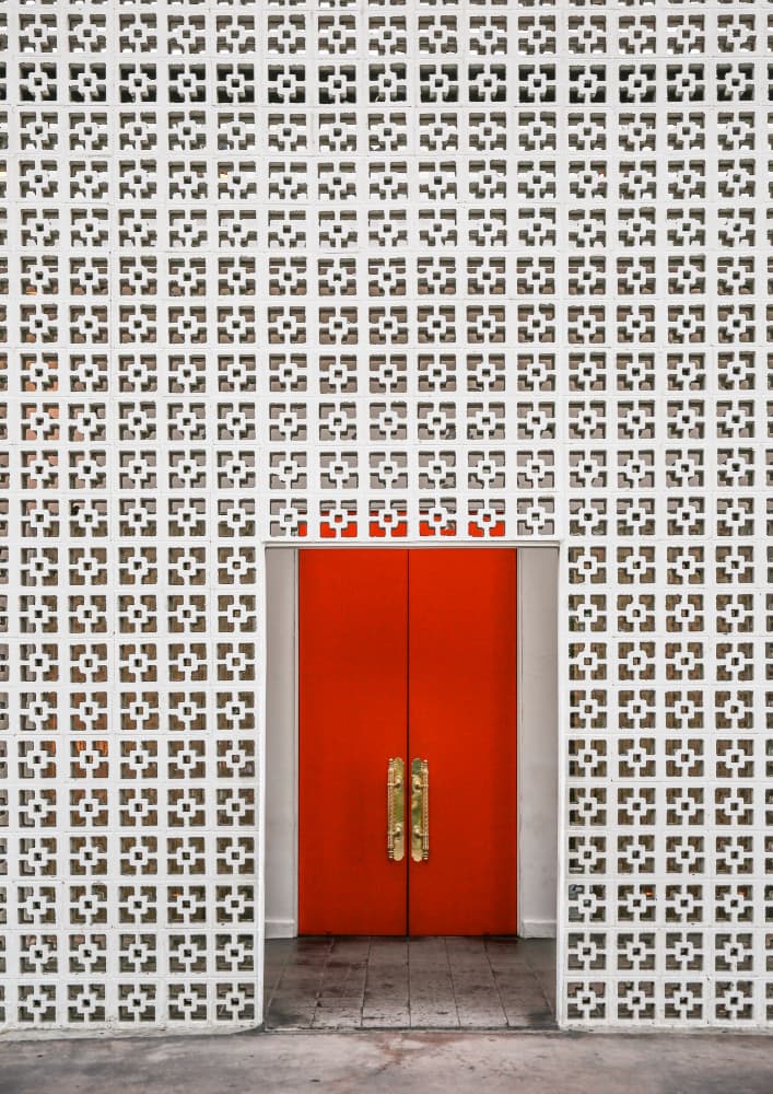 Vibrant Orange Door by Shot by Clint — canvas wall art