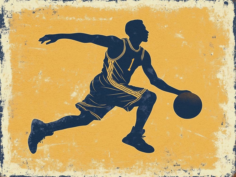Dynamic Dribbling Player by Pictufy Studio IV — canvas wall art