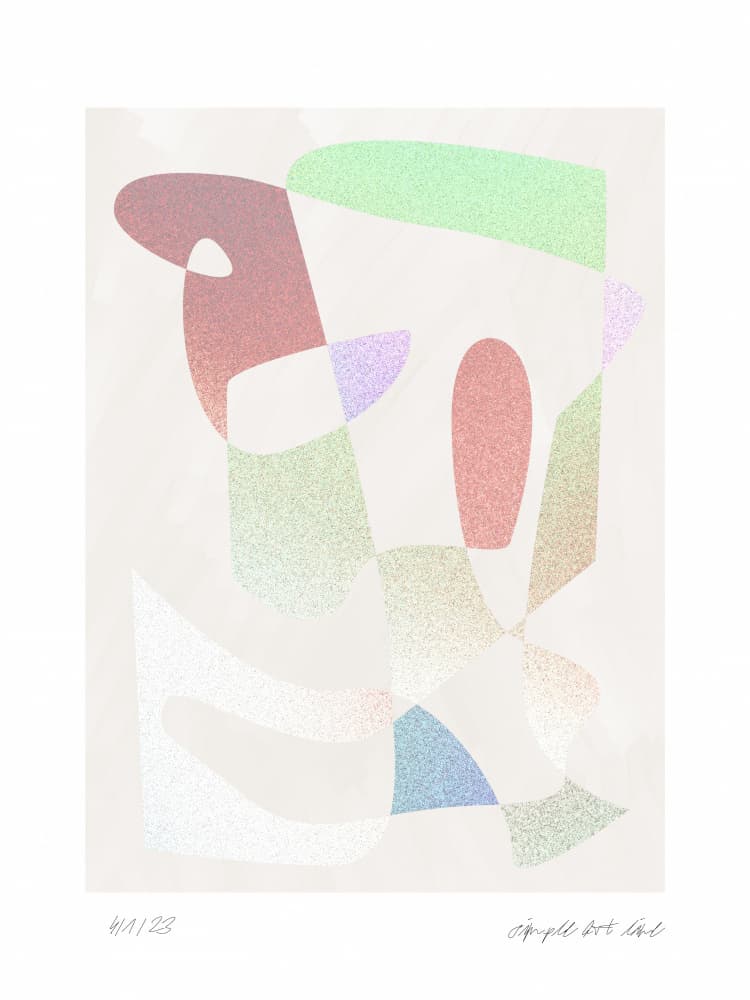 Color Harmony Dance by Treechild — canvas wall art