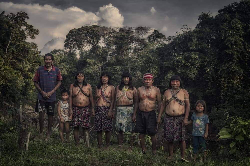 Indigenous Family Portrait by Pavol Stranak — canvas wall art