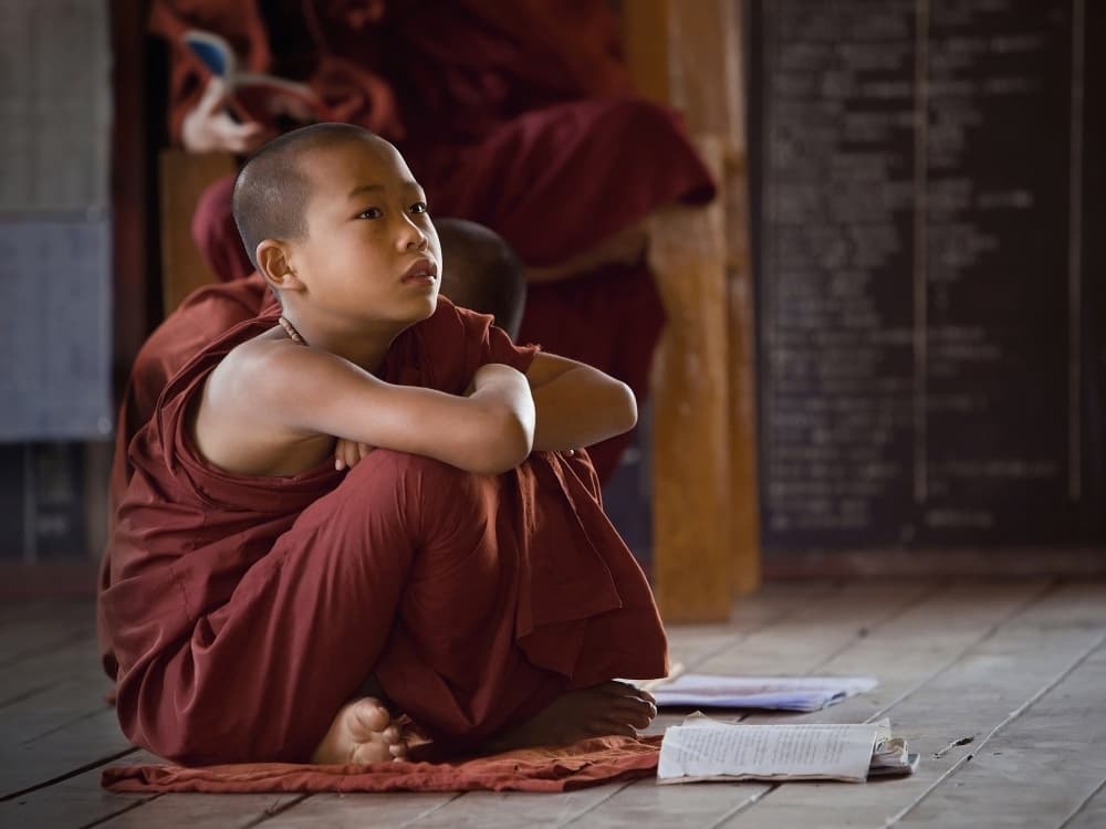 Thoughtful Young Monk by Walde Jansky — canvas wall art