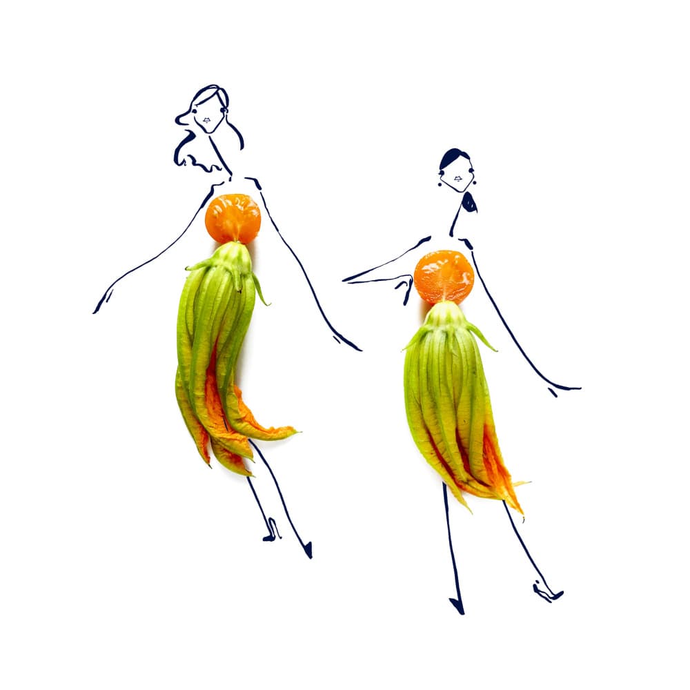 Floral Fashion Figures by Gretchen Roehrs — canvas wall art