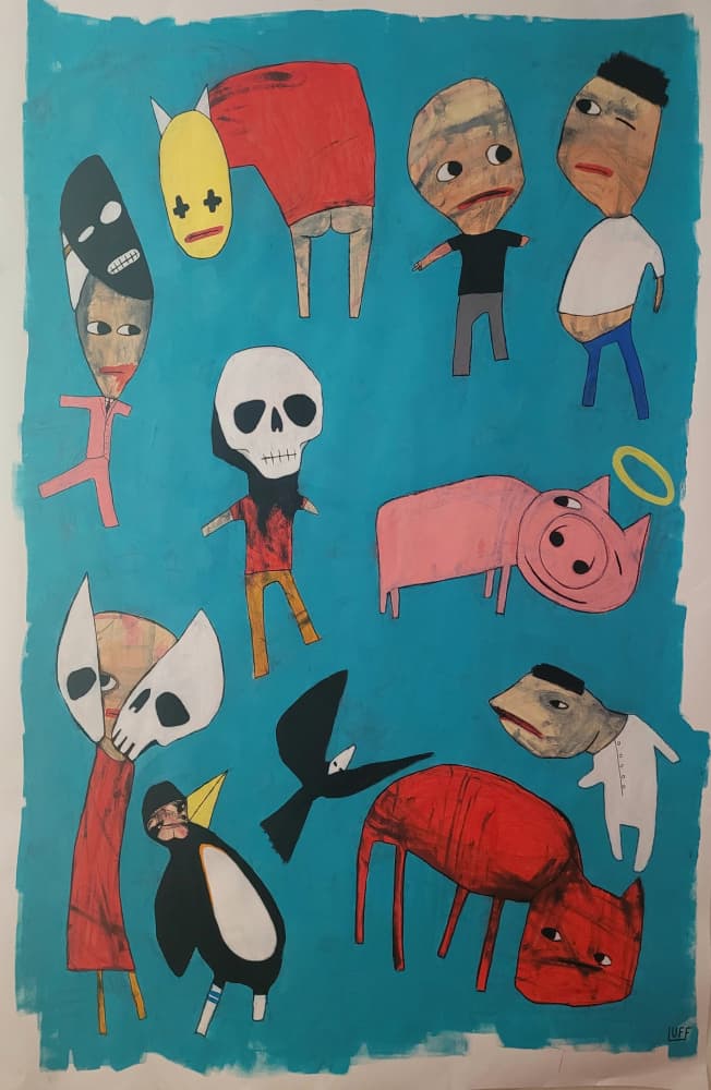 Surreal Quirky Characters by Sam Luff — canvas wall art