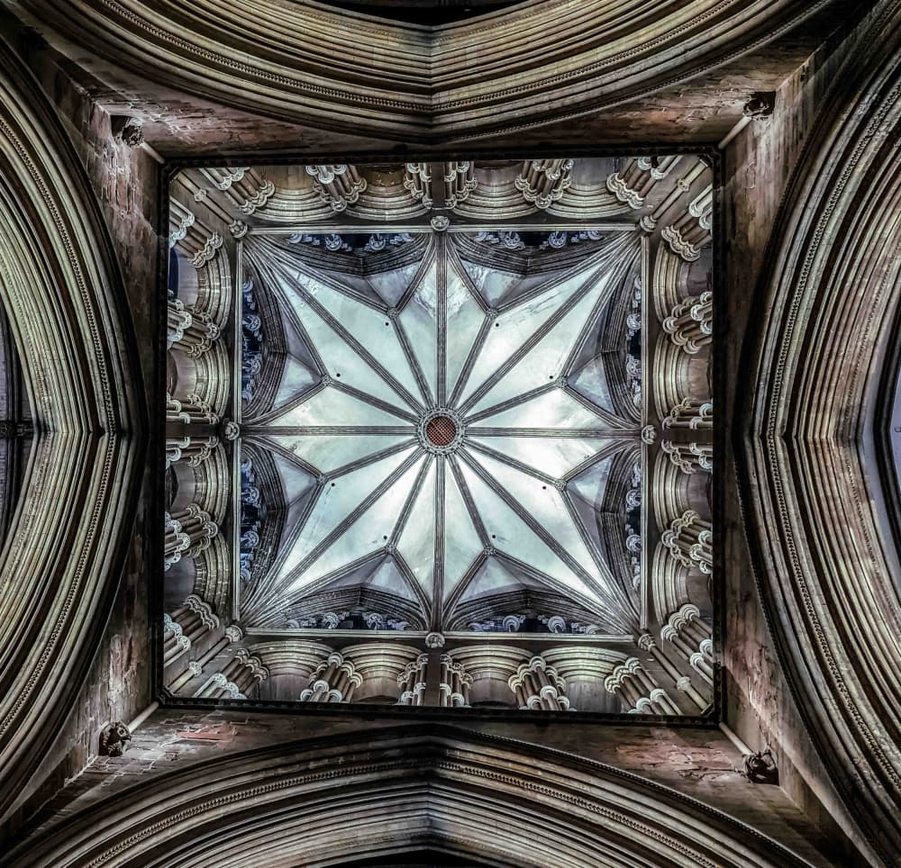 Vaulted Star Ceiling by Fred Louwen — canvas wall art