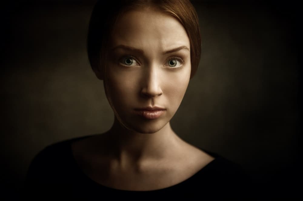 Intense Gaze Portrait by Konstantin Pilipchuk — canvas wall art