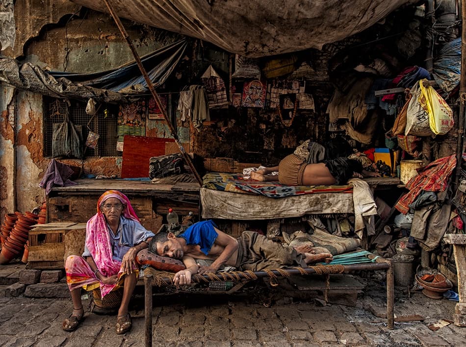 Humble Indian Home Life by Prateek Dubey — canvas wall art