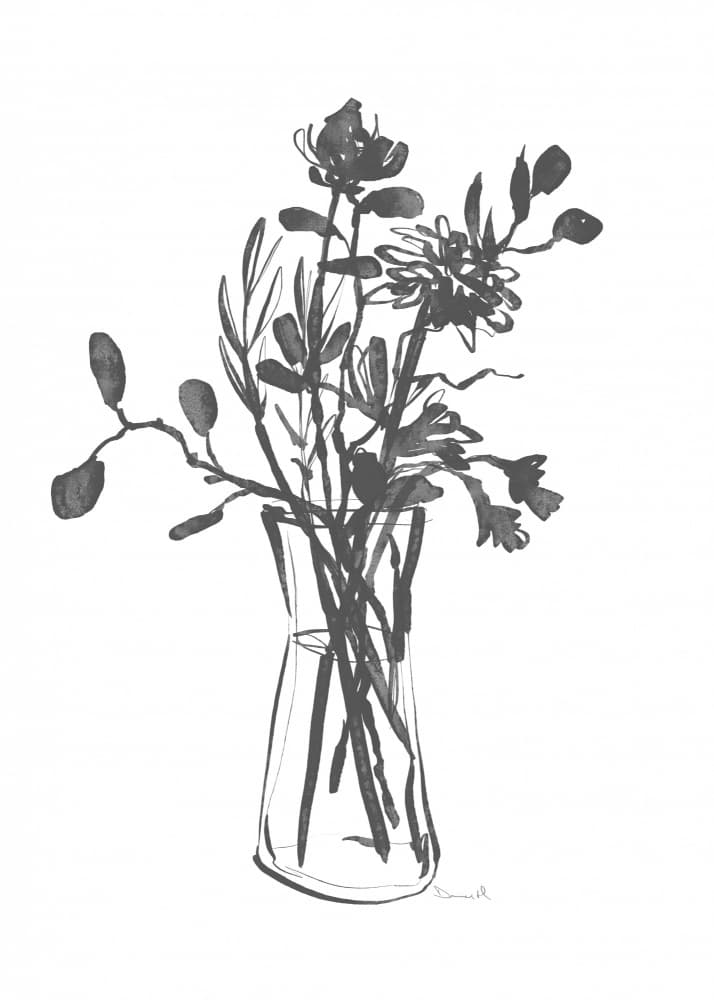 Flowers by Dan Hobday — canvas wall art