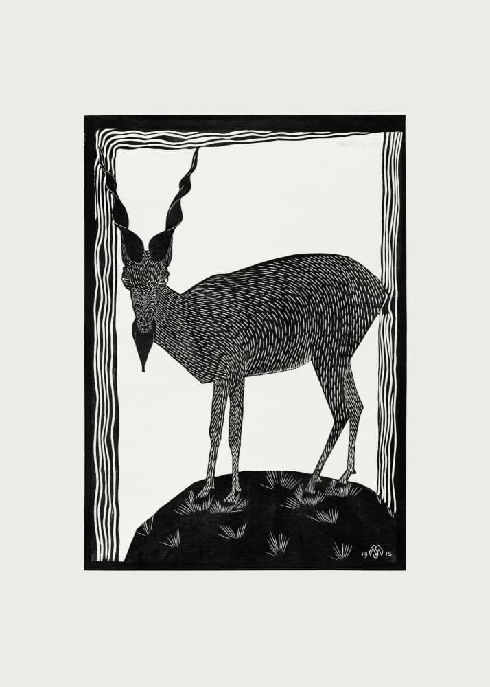 Markhor Goat by Samuel Jessurun — canvas wall art