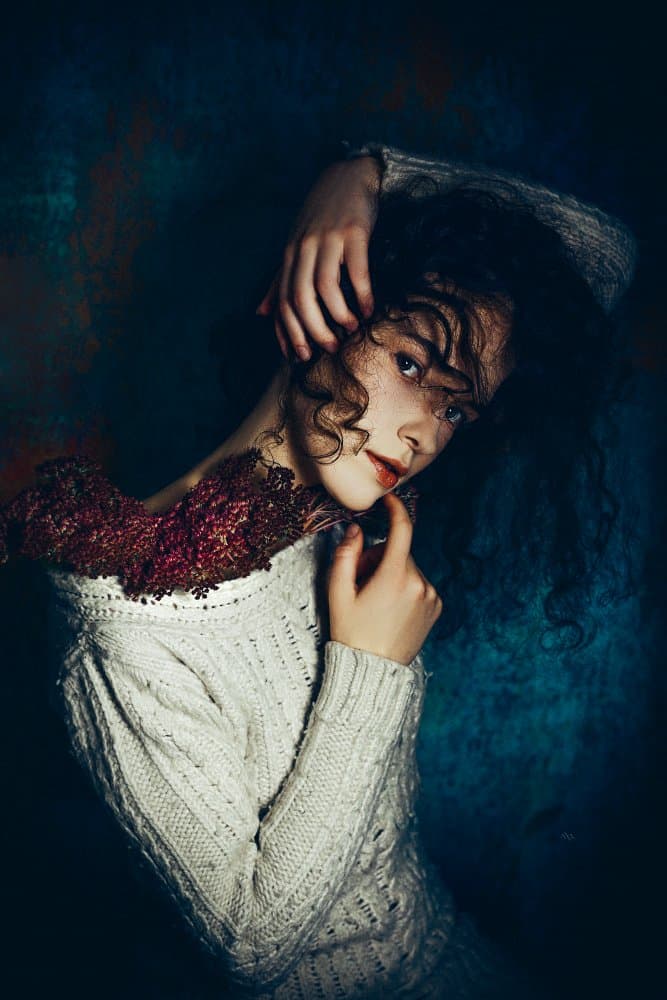 Pensive Beauty Portrait by Ruslan Bolgov — canvas wall art