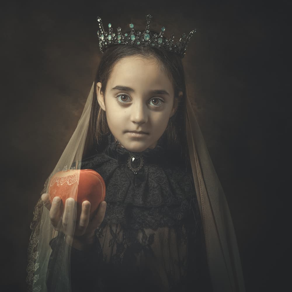 Mysterious Crowned Girl by Pasquale Guerra — canvas wall art
