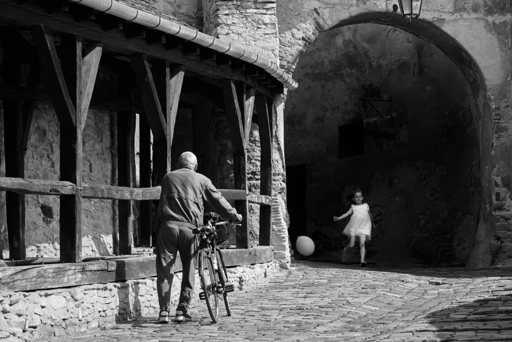 Generations on Cobblestone by Panfil Pirvulescu — canvas wall art