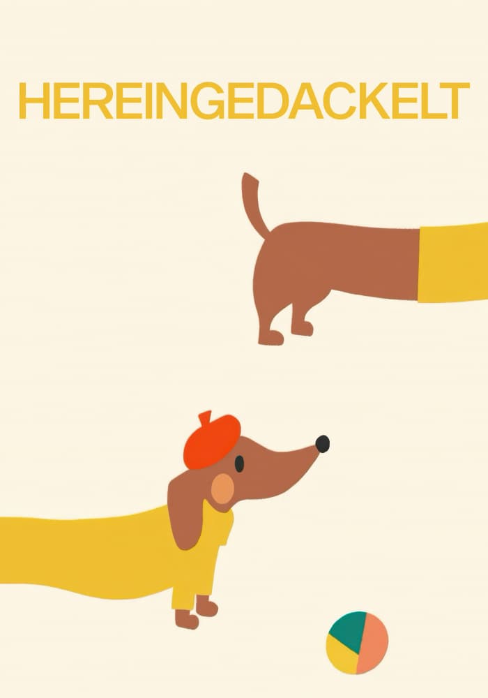 Dachshunds With Beret by Neetesh Kumar — canvas wall art
