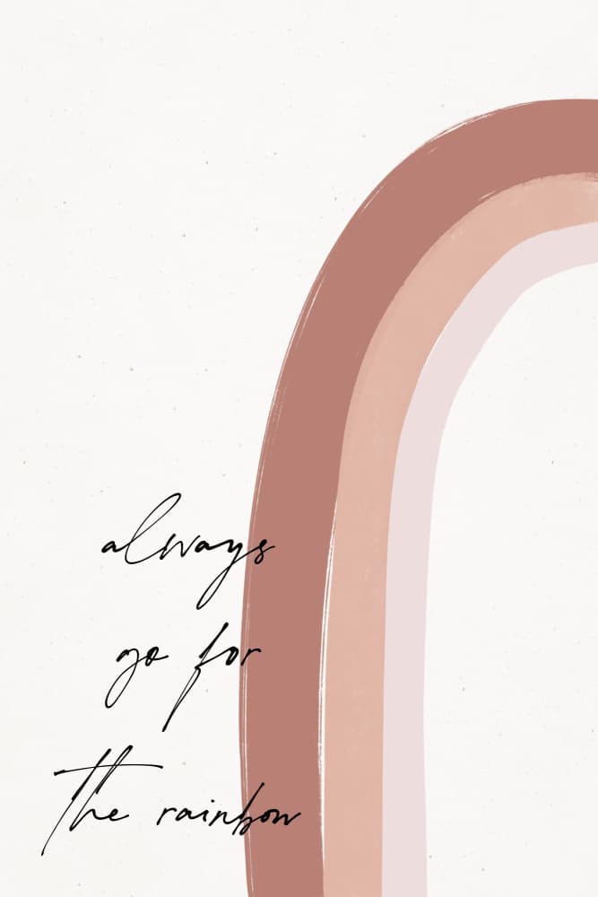 Chasing the Rainbow by uplusmestudio — canvas wall art