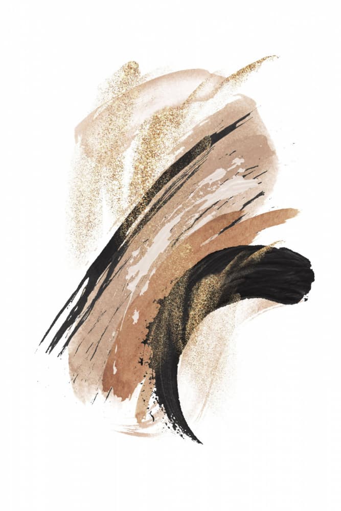 Elegant Gold Abstract by Sally Ann Moss — canvas wall art