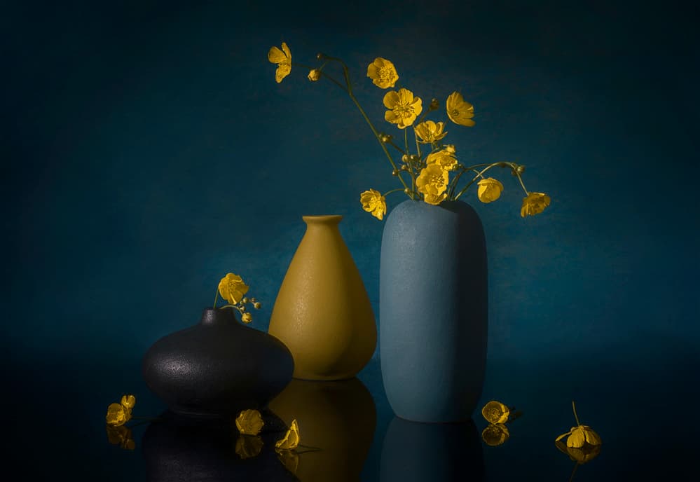 Yellow Flowers Still Life by Lydia Jacobs — canvas wall art