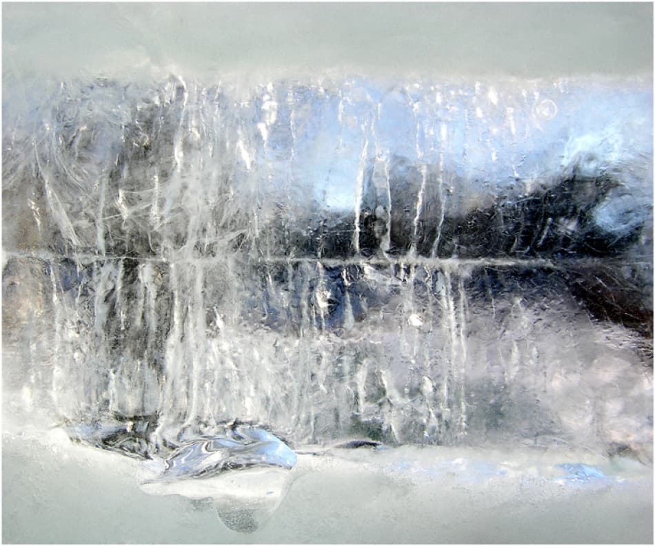 Frozen Water Textures by Andre Pelletier — canvas wall art