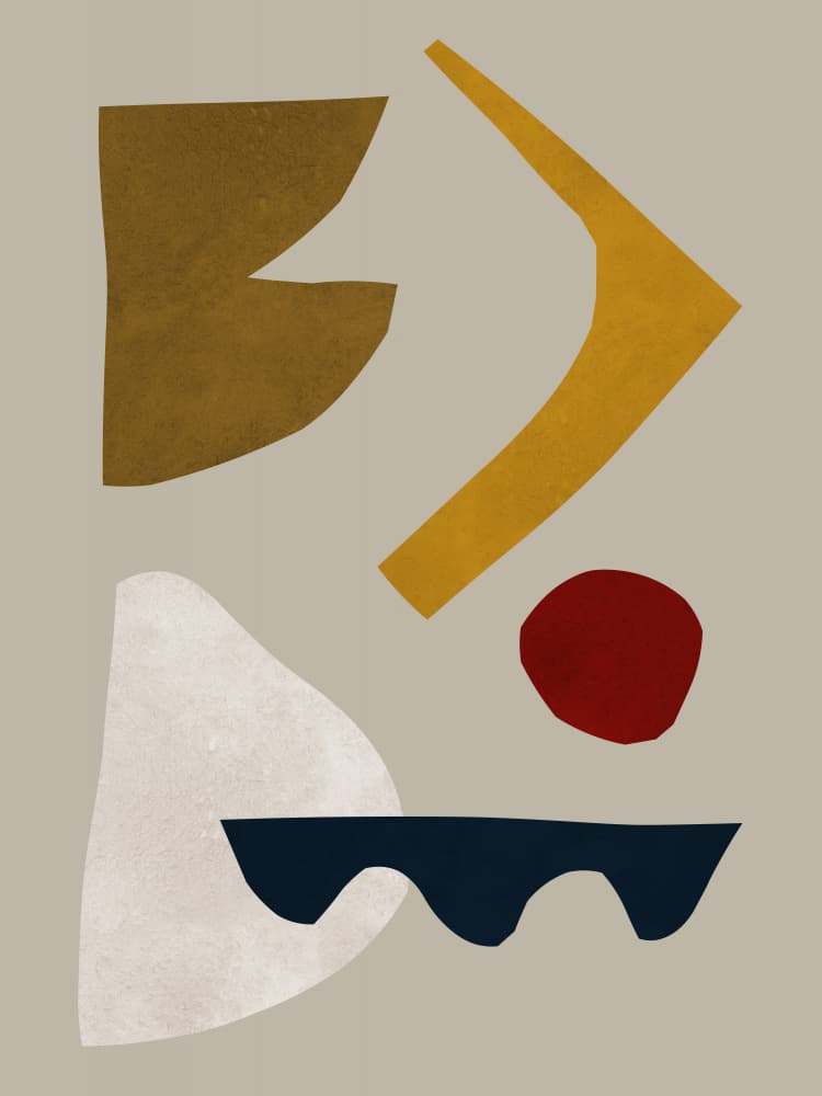Modern Organic Shapes by Vitor Costa — canvas wall art