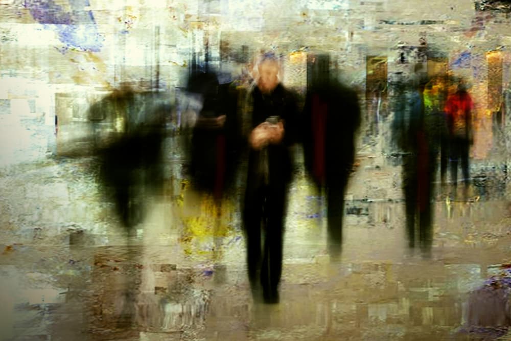 Abstract City Rush by Rudi Jacobs — canvas wall art
