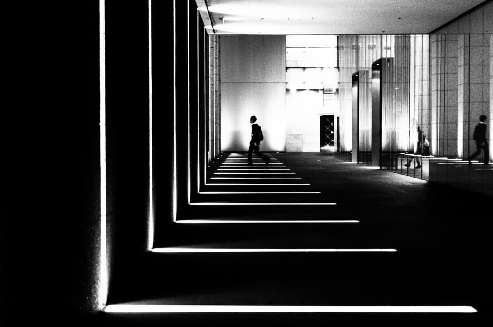Walking Through Light by Tetsuya Hashimoto — canvas wall art