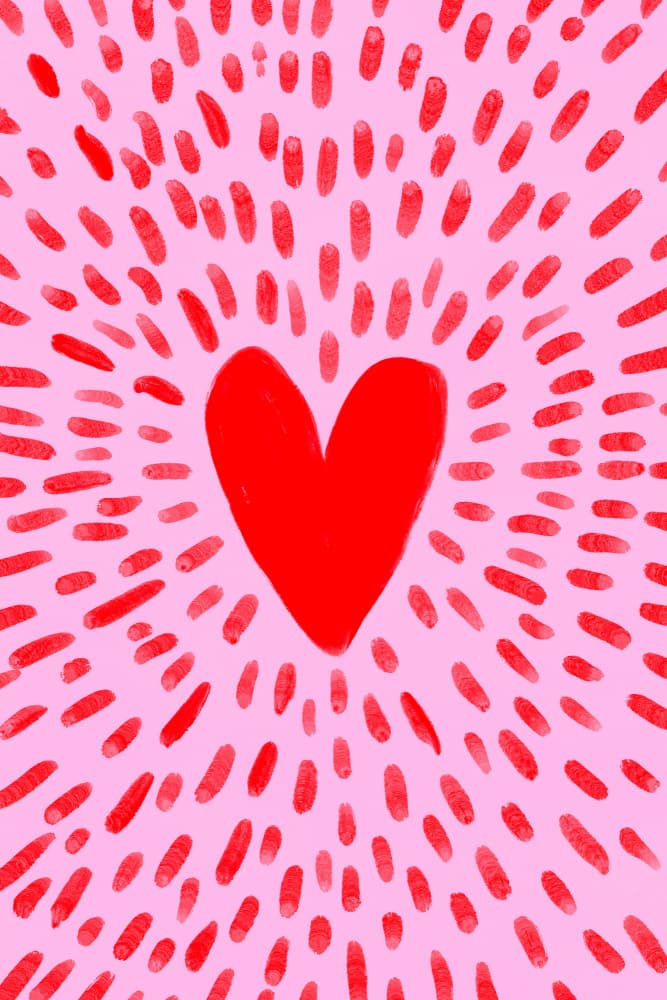 Vibrantheart(neon) by Treechild — canvas wall art