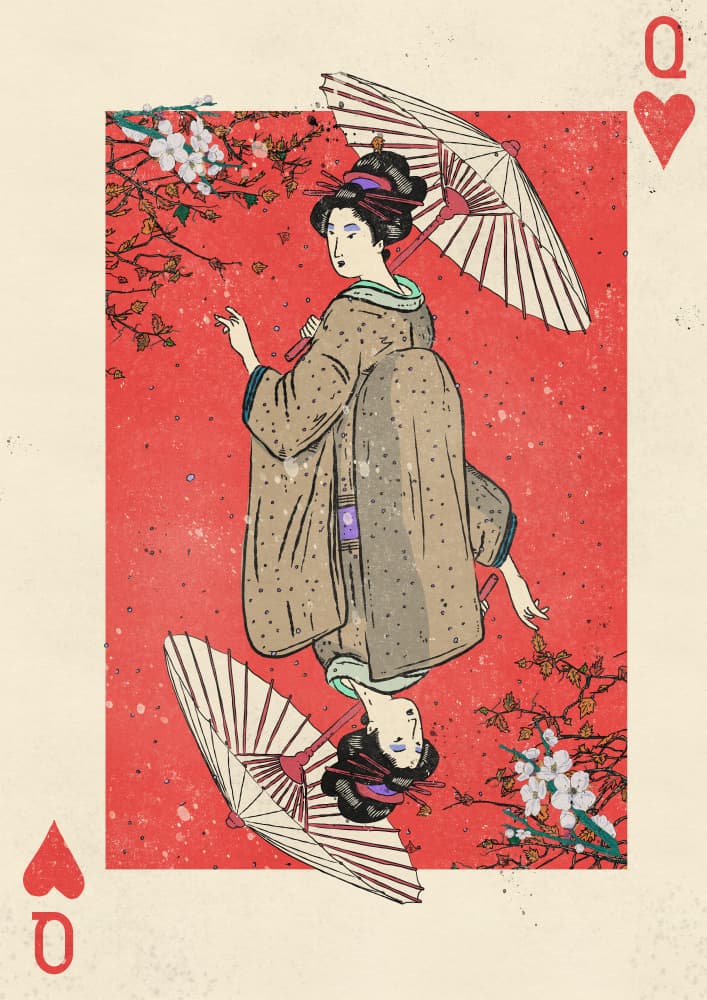 Japanese Cherry Blossom Queen by Nicholas — canvas wall art