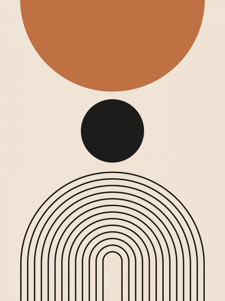 Terracotta Arch Balance by Jolly and Dash — canvas wall art