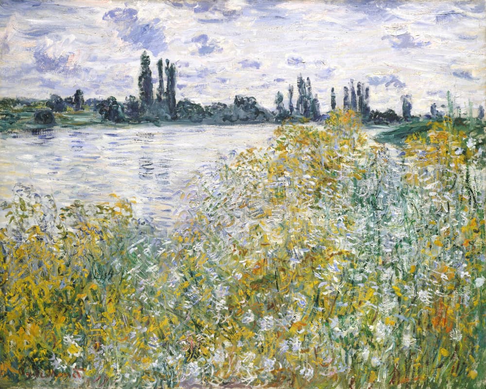 Île Aux Fleurs Near Vétheuil (1880) By Claude Monet by Claude Monet — canvas wall art
