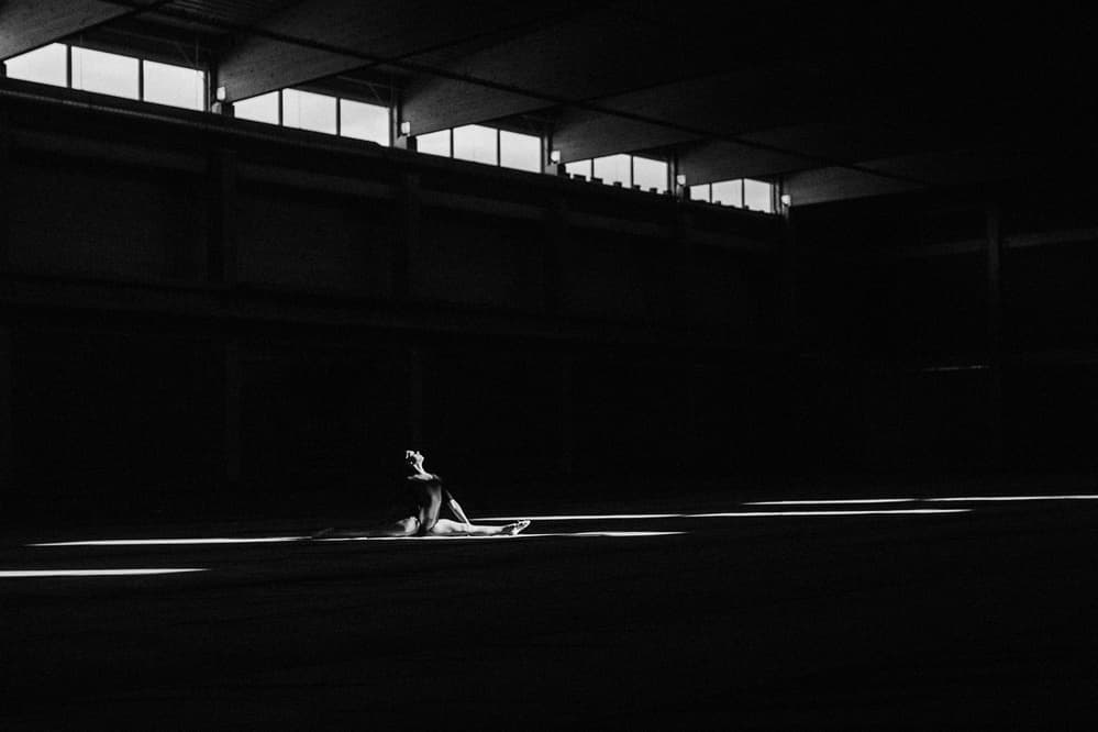 Solitary Dancer in Light by Martin Krystynek MQEP — canvas wall art