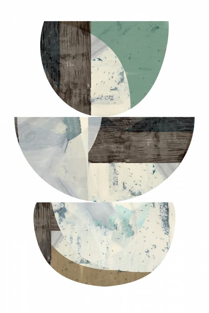 Layered Geometric Shapes by cartissi — canvas wall art