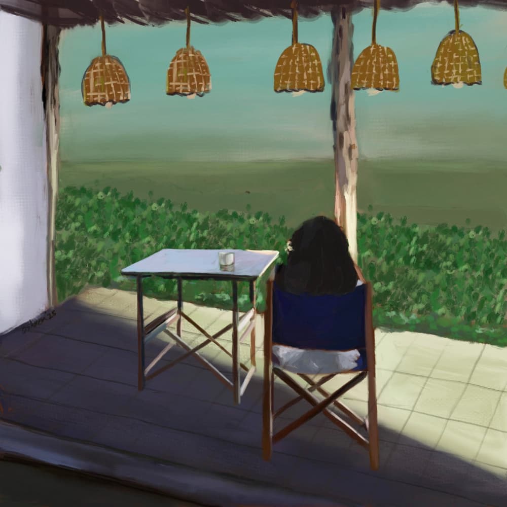 Peaceful Porch View by Osheensgallery — canvas wall art