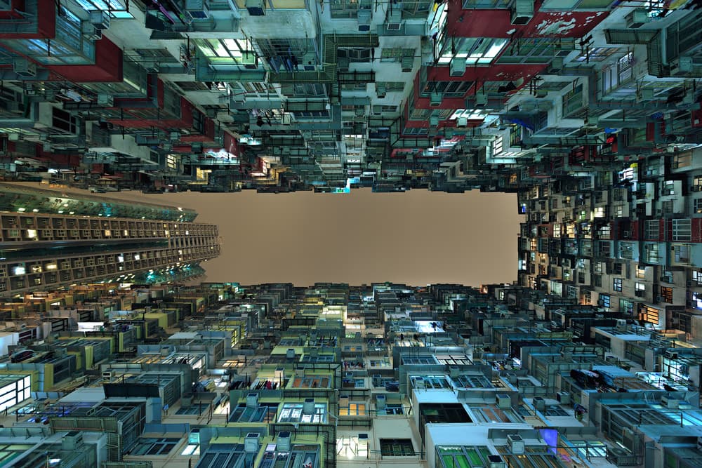 Vertical City Night by Greg Metro — canvas wall art