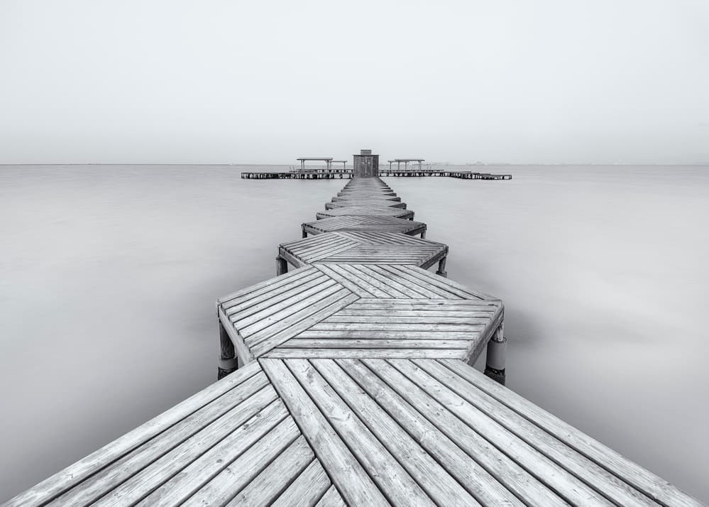 Serene Wooden Pier by Xavier Garci — canvas wall art