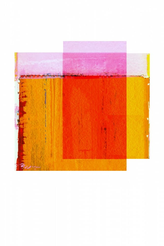 Warm Abstract Color Layers by cartissi — canvas wall art