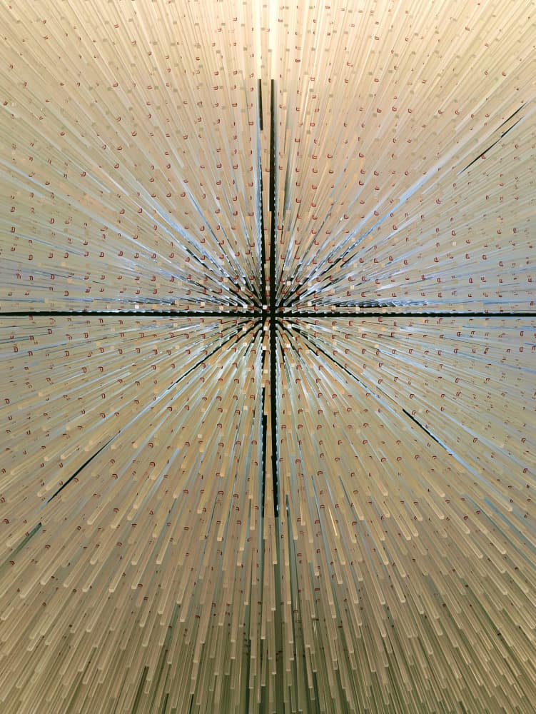 Ethereal Geometric Starburst by Elizabeth Allen — canvas wall art
