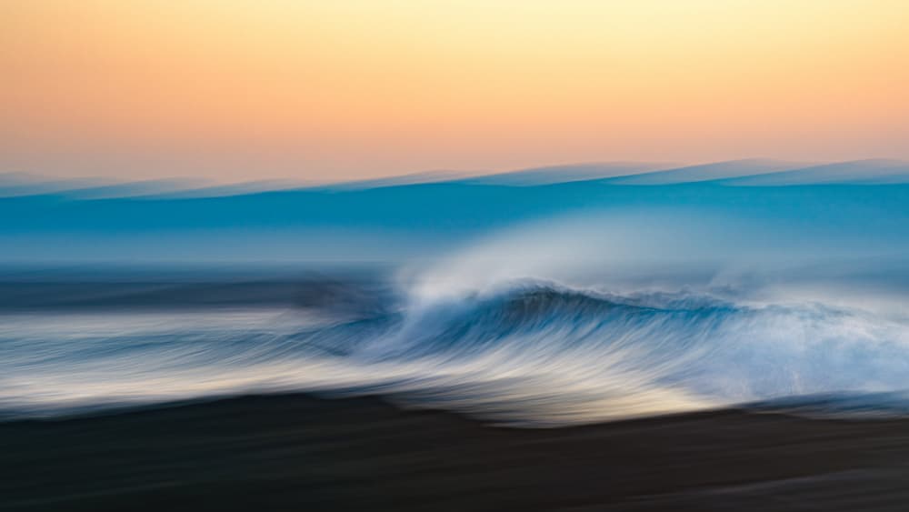 Abstract Ocean Waves by Shawn Orbe — canvas wall art