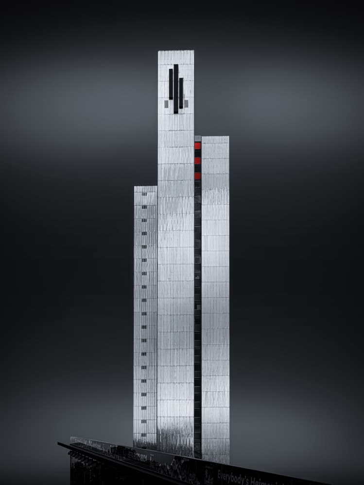 Modern City Skyscraper by Roland M Schwerdtfeger — canvas wall art