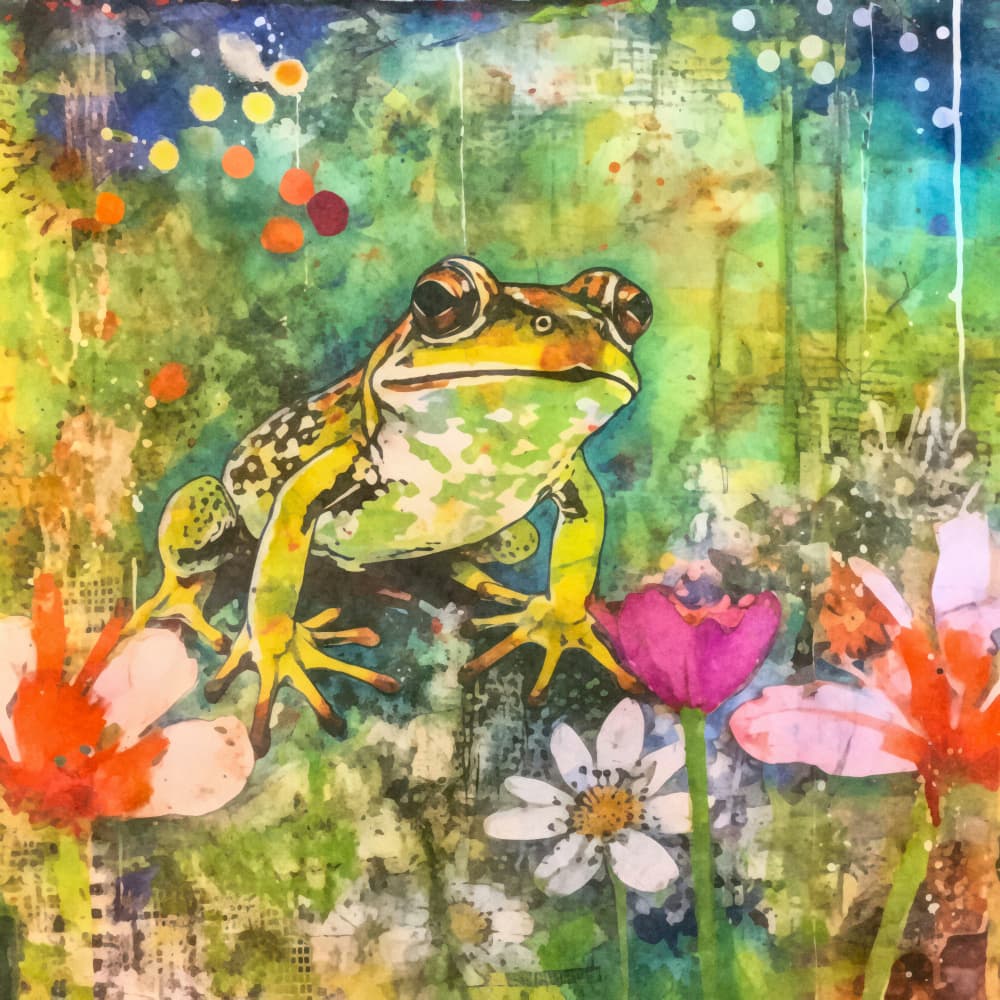 Whimsy Frog by Andrea Haase — canvas wall art