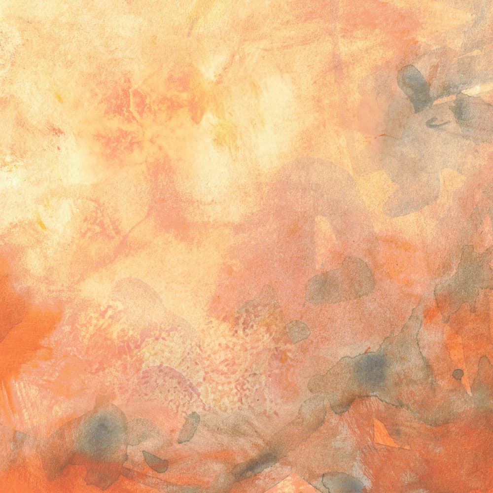 Golden Peach Watercolor Flow by Lori Ann Folz — canvas wall art