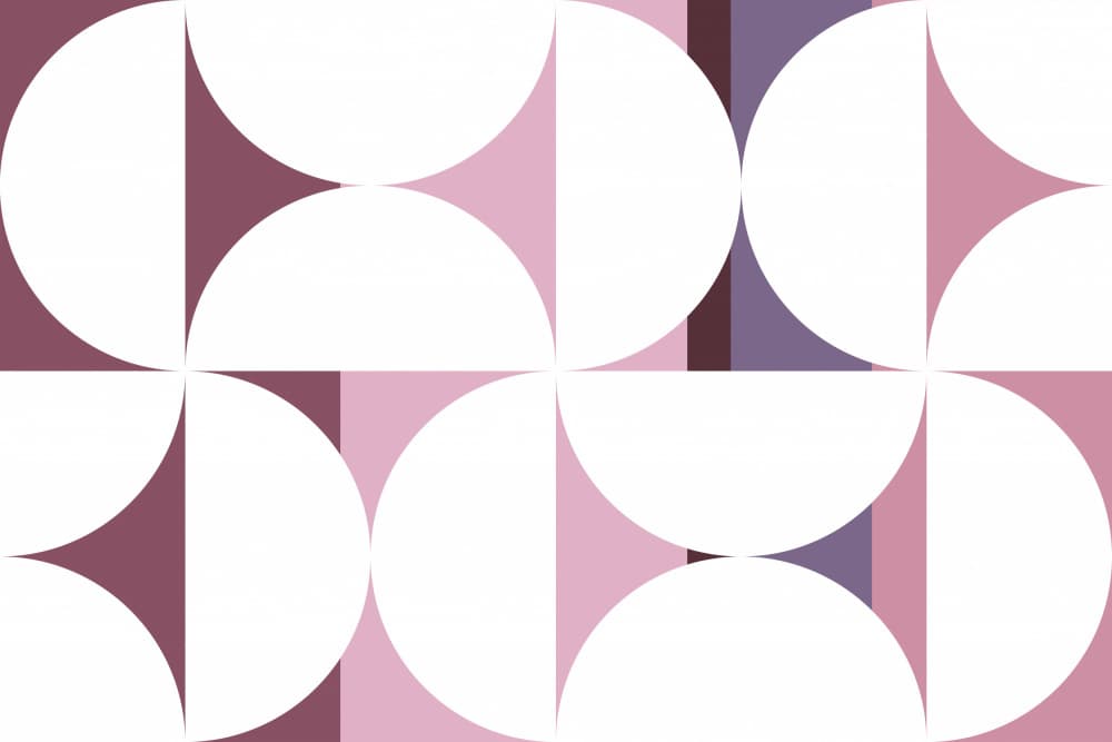 Pink Purple Geometric Curves by Sue Skellern — canvas wall art