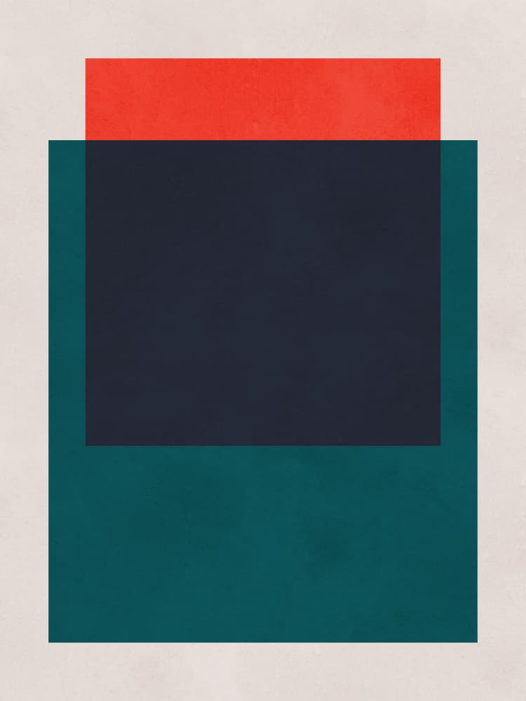 Abstract Color Blocks by Vitor Costa — canvas wall art