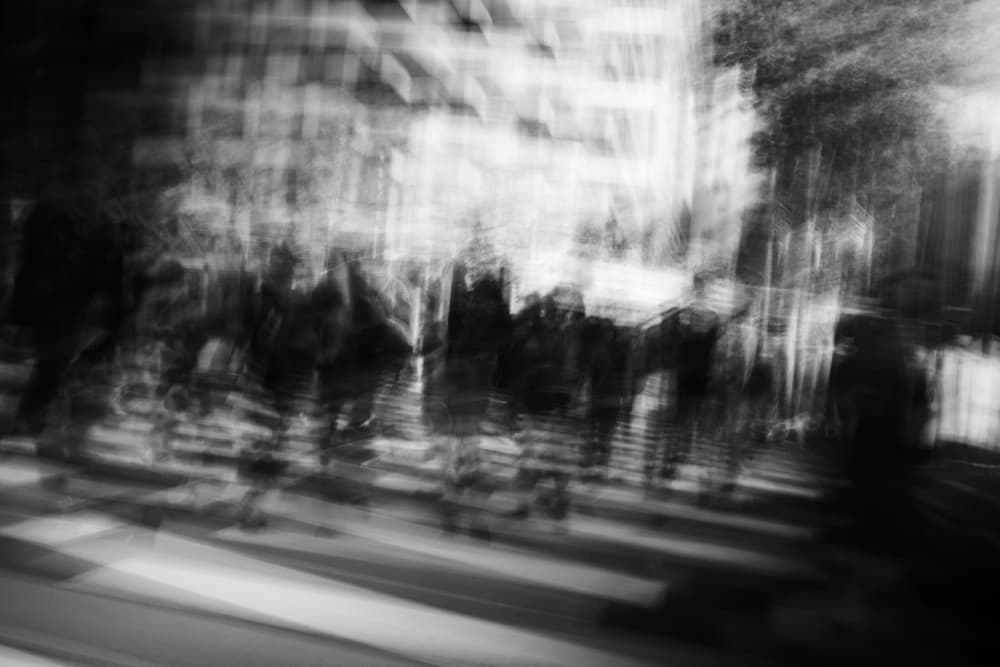 Blurred City Motion by Swen MUN — canvas wall art