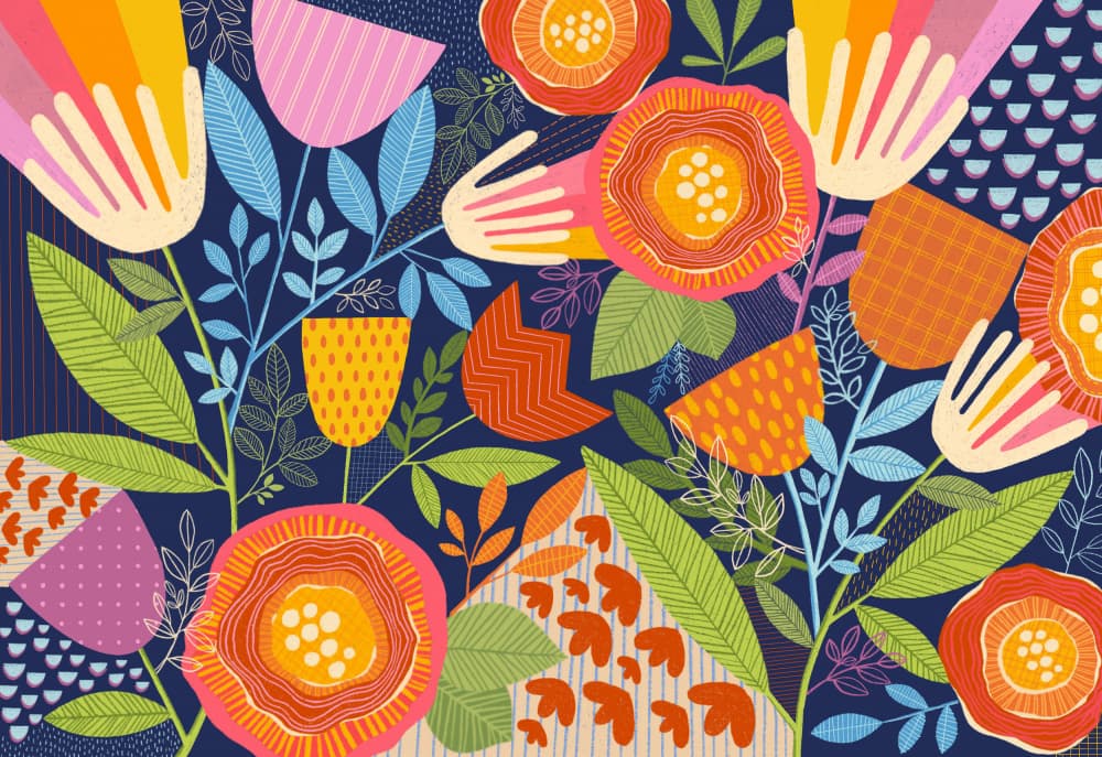 Vibrant Floral Pattern