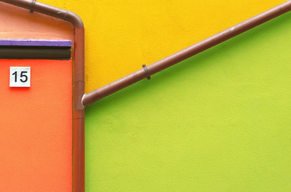 Vibrant Building Abstraction by paolo luxardo — canvas wall art