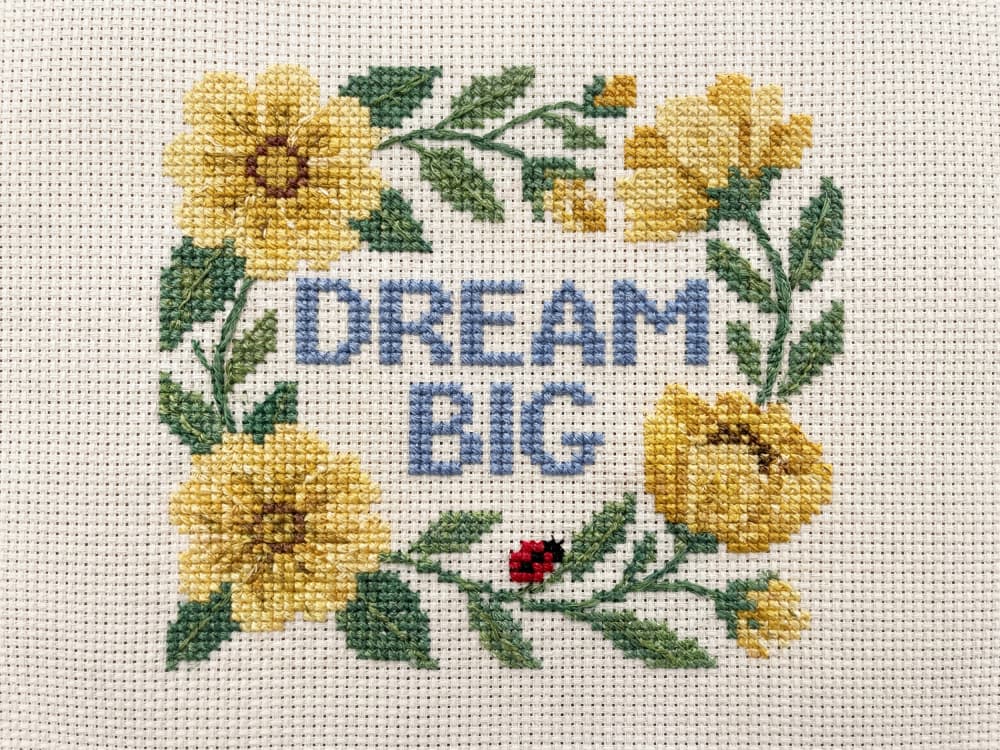 Dream Big Floral Wreath by Andreas Magnusson — canvas wall art