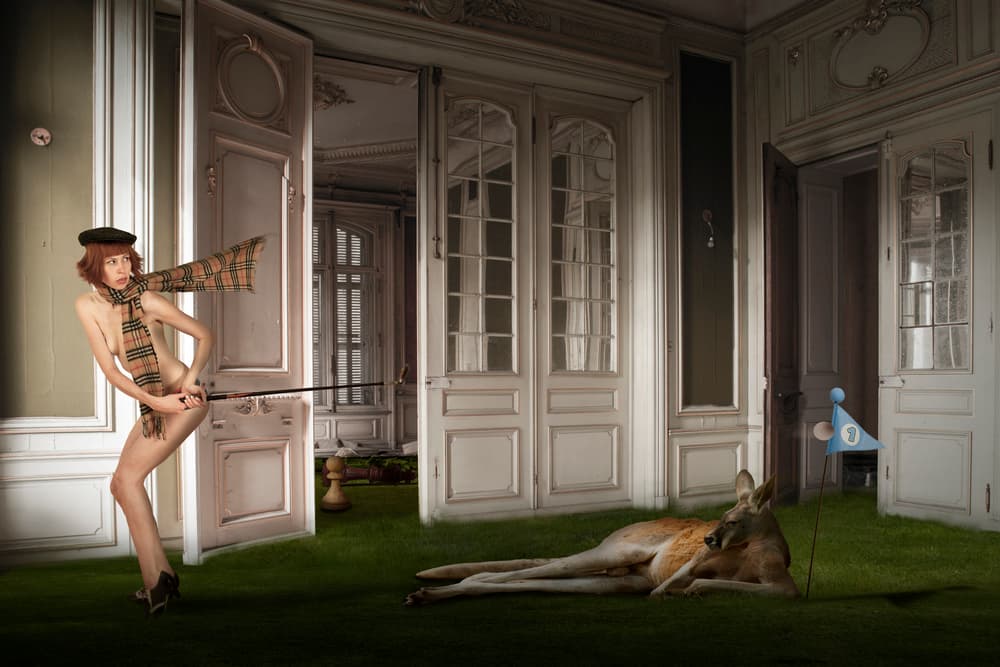 Elegant Surreal Golf by Christine von Diepenbroek — canvas wall art