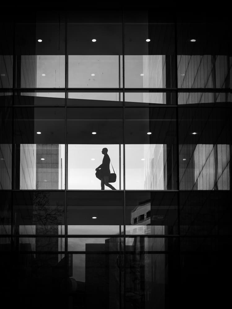 Modern City Silhouette by Andreas Timar — canvas wall art